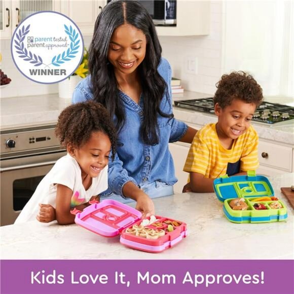 Kids Bento Lunch Box Leak Proof 5 Compartment Dishwasher Safe Toddler School - Picture 3 of 7